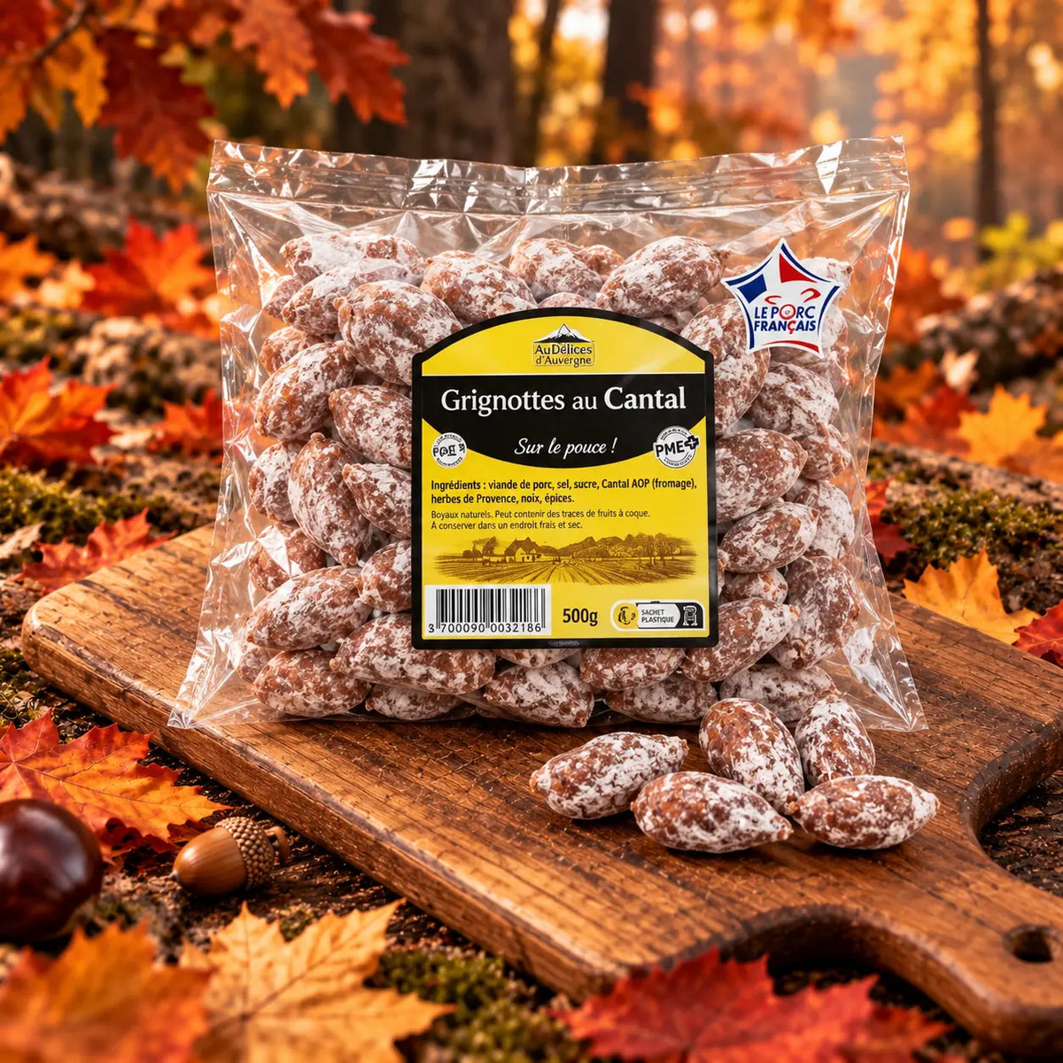 Grignotes Cantal 500g Ôsaucissons