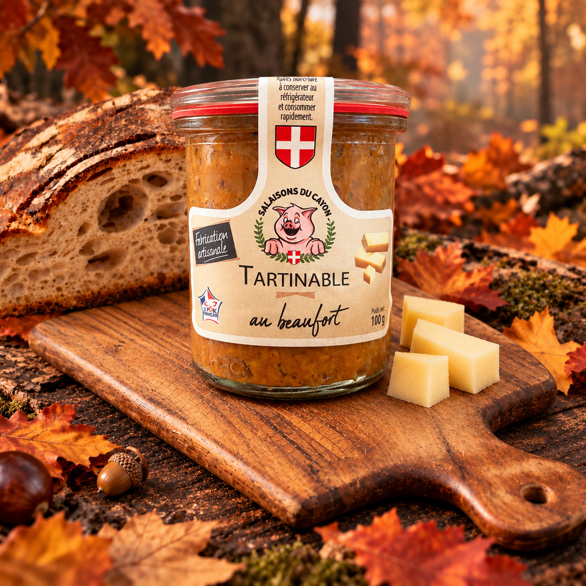 Tartinable au Beaufort 100 g Ôsaucissons