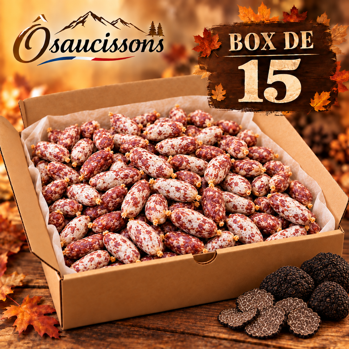 15 grignotes truffe Ôsaucissons