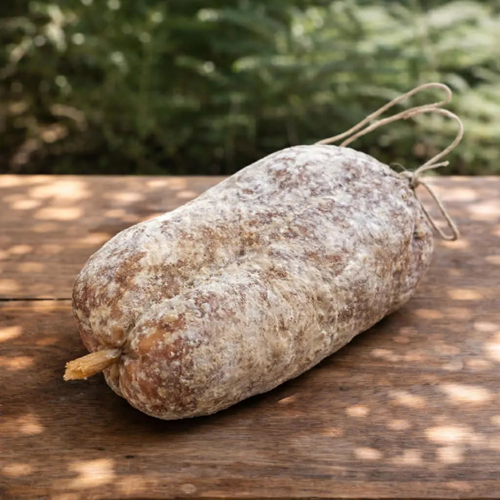 Saucisson artisanal recouvert de sa fleur blanche naturelle - Ôsaucissons