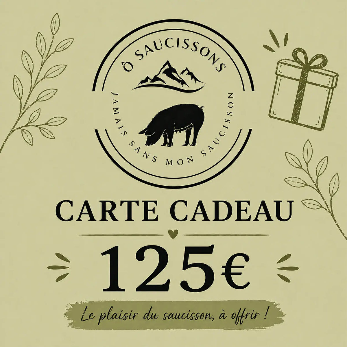Carte cadeau Ôsaucissons