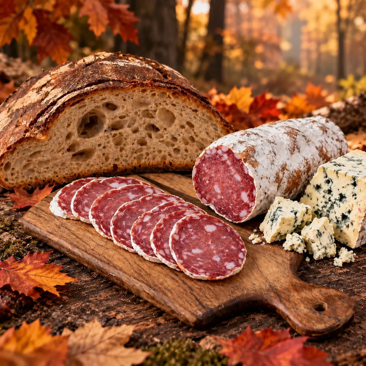 Saucisson artisanal EXTRA SEC roquefort Ôsaucissons