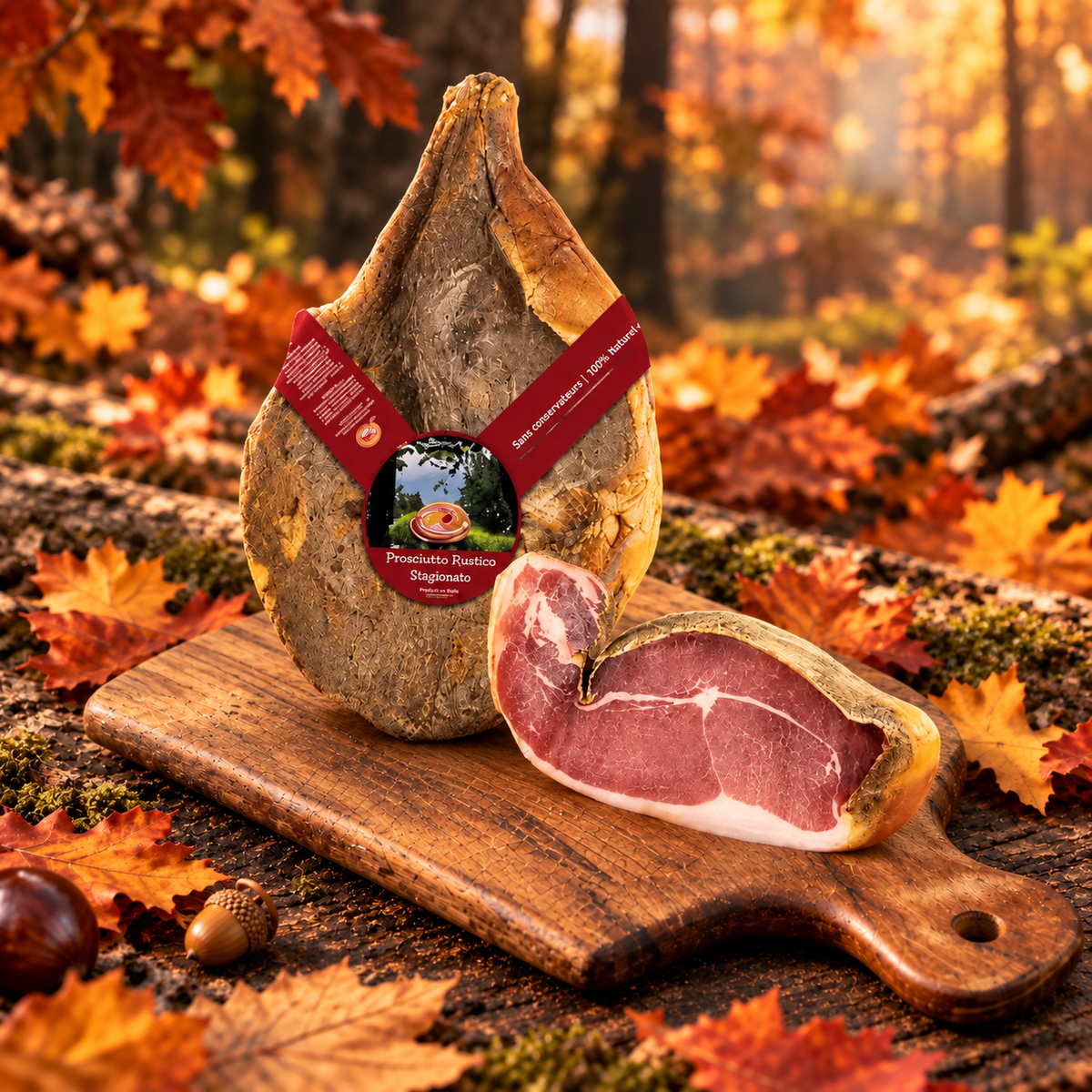 Jambon Cru Sans Nitrites sans os 5/6kg Ôsaucissons