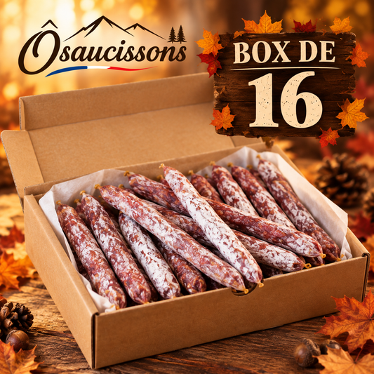 16 bûchettes au choix Ôsaucissons