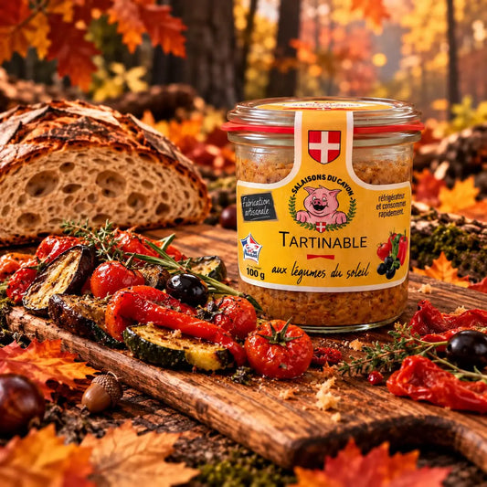 Tartinable aux légumes du soleil 100 g en bocal et légumes grillés – Ôsaucissons